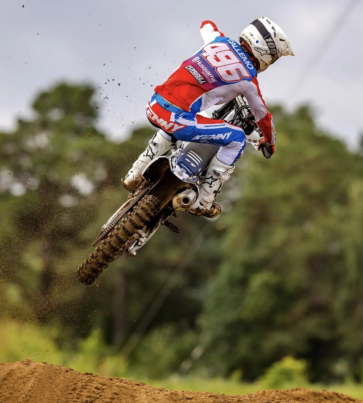 Motocross action