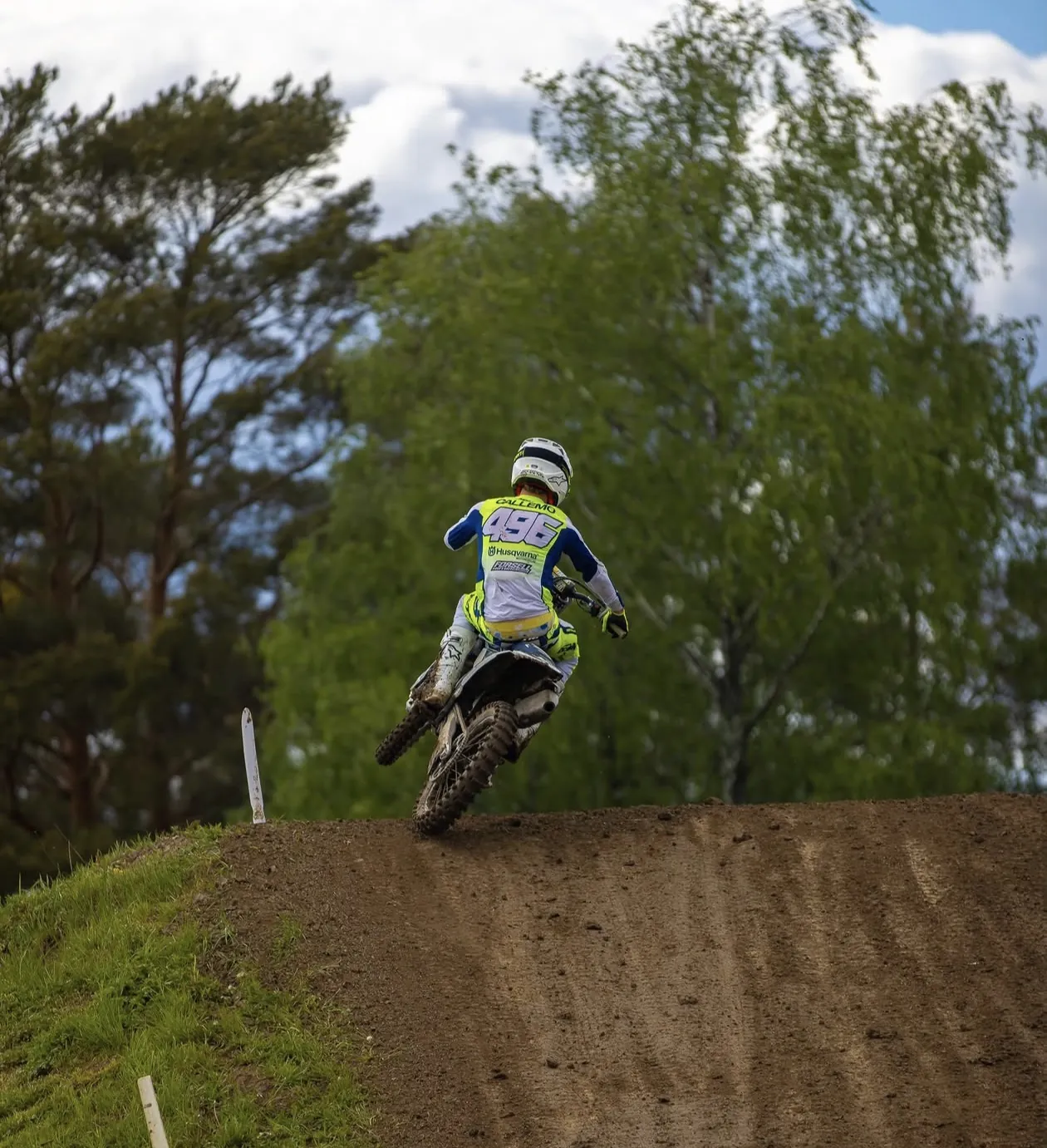 Rider jumping