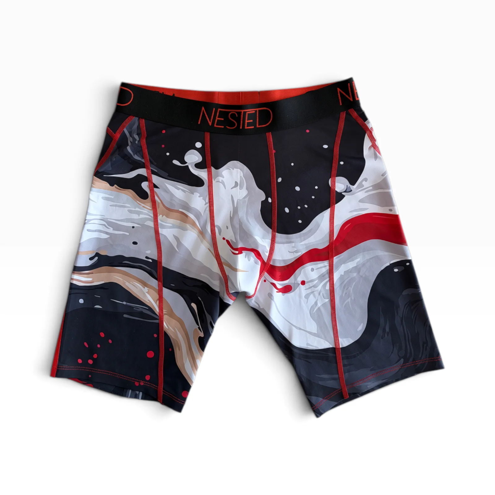 Nested Red Splatter motocross boxer briefs