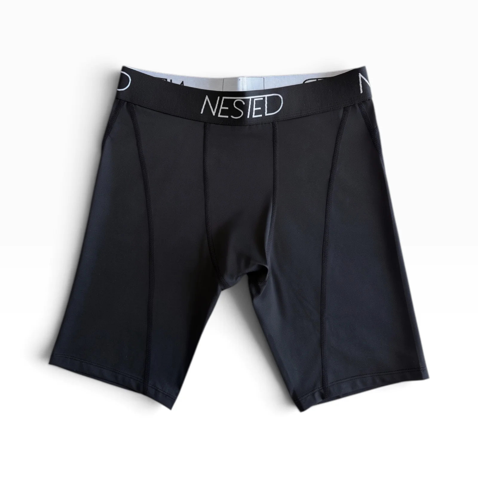 Nested Solid Black motocross boxer briefs